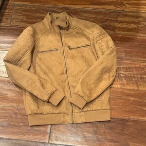 Men's Tan Suede Jacket